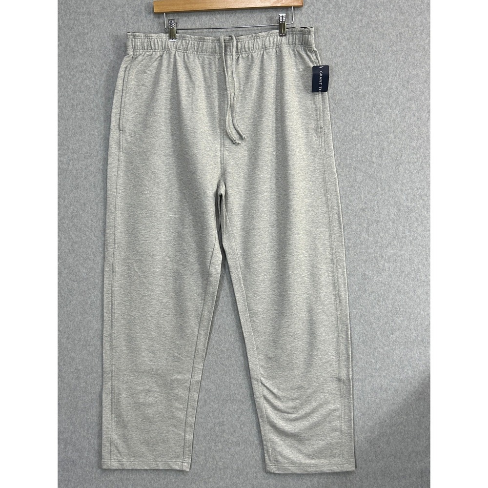 Grant Thomas Gray Sweatpants Cotton Blend Straight Leg Lounge‎ Mens Sz Large New